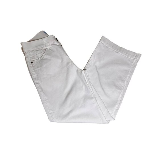 DRAPER JAMES RSVP Twill Wide-Leg Pants White, 4 - Picture 5 of 7